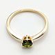 Кольцо золотое с демантоидом. Арт. К0556. Кольца. Ангелика (demantoid). Ярмарка Мастеров.  Фото №6