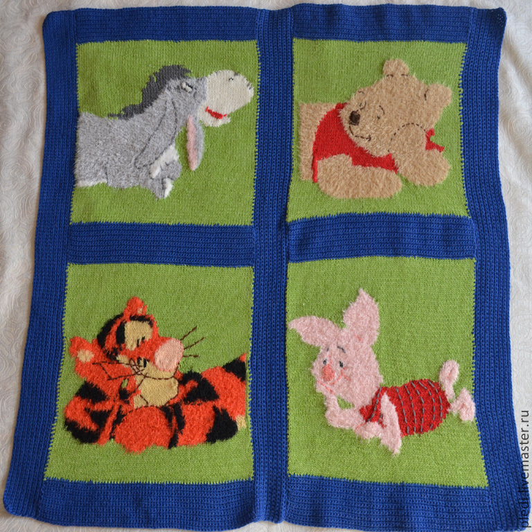 Children's plaid and pillow covers 'Winnie the Pooh and his friends', Blankets, Moscow,  Фото №1