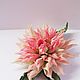 Order Silk Dahlia brooch. fantasy flowers. Livemaster. . Brooches Фото №3