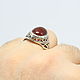 Order Men's Mallot ring with carnelian made of 925 sterling silver HA0007. Sunny Silver. Livemaster. . Ring Фото №3