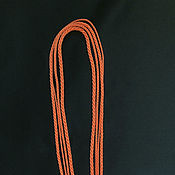 Украшения handmade. Livemaster - original item Gaitan silk cord Salmon Salmon without lock 60 cm. Handmade.