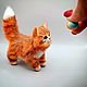 Миниатюрный котёнок Рыжик. Интерьерная кукла. Lerlik_miniatures. Ярмарка Мастеров.  Фото №7