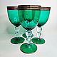 Wine glasses, water green glass. Vintage glasses. Lesica. Online shopping on My Livemaster.  Фото №2