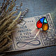 Hippie heart brooch (bro-001-01), Brooches, St. Petersburg,  Фото №1