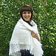 47 - the Orenburg downy shawl white crochet shawl,accessories, Shawls1, Orenburg,  Фото №1