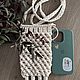 Заказать Макраме сумка чехол для телефона/ авоська макраме. Наталья (MACRAME FOR HYGGE). Ярмарка Мастеров. . Авоська Фото №3
