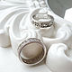 Anillos de boda de pareja con patrones, plata (Ob54). Engagement rings. anna-epifanova. Ярмарка Мастеров.  Фото №4