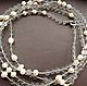 Necklace with pendant CHARM rhinestone and pearls. Necklace. Anna Chekhonadskaya. Online shopping on My Livemaster.  Фото №2