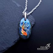 Сувениры и подарки handmade. Livemaster - original item Goldfish pendant with chain. Handmade.