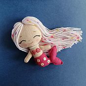 Кукла текстильная ручной работы Женя игровая с вышитым лицом