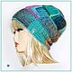 Шапка "AZTECA № 68, №68-2" из испан полушерсти. Шапки. Ирина(shvilinka.knit). Ярмарка Мастеров.  Фото №5