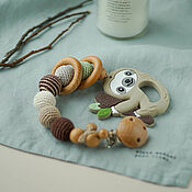Работы для детей, handmade. Livemaster - original item Juniper rodent, silicone rodent - Sloth. Handmade.
