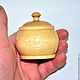 A salt shaker cup with a lid made of cedar. K21. Jars. ART OF SIBERIA. My Livemaster. Фото №6