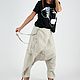 Loose, extravagant Linen harem Pants with suspenders - PA0889LE. Pants. EUG fashion. Online shopping on My Livemaster.  Фото №2