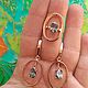 @ Geometry, oval earrings, silvering, blackening, cubic zirconia. Jewelry Sets. Анюта (anna-bizgu-777). Online shopping on My Livemaster.  Фото №2