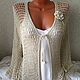 Order Jacket-cardigan-mesh 'Summer..'. hand knitting from Galina Akhmedova. Livemaster. . Shirts-nets Фото №3