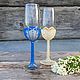 Mr and Mrs glasses'. Wedding glasses. RomanticArtGlass. Online shopping on My Livemaster.  Фото №2
