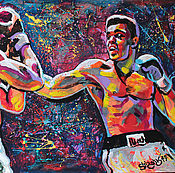 Картины и панно handmade. Livemaster - original item Painting Boxing 