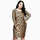 Order Plus Size Leopard Print Long-Sleeved Dress. R-L STUDIO. Livemaster. . Dresses Фото №3