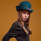 Шляпа котелок Корсар из велюра. Шляпы. Ellen Timoshenko (exist). Ярмарка Мастеров.  Фото №5