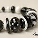 Bracelet Black and white, Bead bracelet, Moscow,  Фото №1