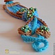 'Sea wave' bracelet knitted, original. Bead bracelet. Valentina. Online shopping on My Livemaster.  Фото №2