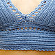 Crop top/crochet Top/Summer top. Swimwear. Dizajn-studiya 'Domolad' (domolad). Online shopping on My Livemaster.  Фото №2