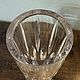 Винтаж: Старинная ваза Cristal de Paris, ручная работа, Франция. Вазы винтажные. Brocante chez Alla. Ярмарка Мастеров.  Фото №5