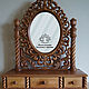 Dressing table with mirror natural wood Openwork, Mirror, Rostov,  Фото №1