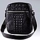 Заказать Сумка мужская из кожи крокодила IMA0791B1. CrocShop товары из экзотической кожи. Ярмарка Мастеров. . Мужская сумка Фото №3