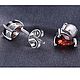 Earrings garnet ear studs set in a drop of 1,8 carats. Stud earrings. Jewerly Perls Shop Azazu-ru. Online shopping on My Livemaster.  Фото №2