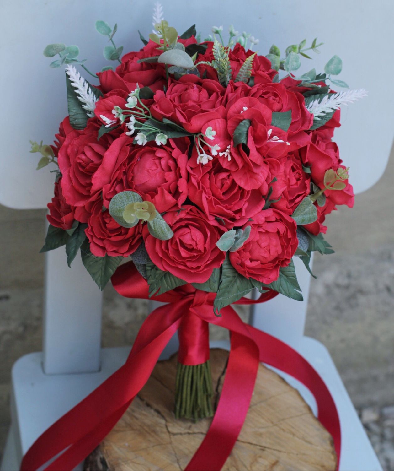 Букет невесты в Красном цвете