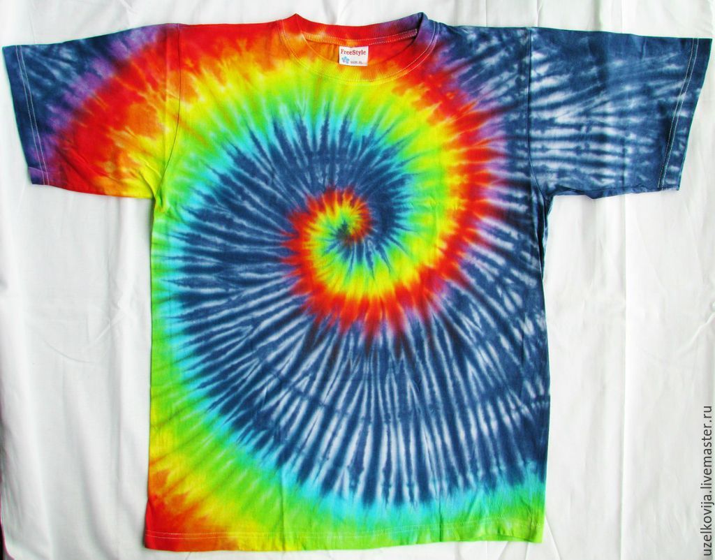Футболка "Радуга в космосе", tie-dye в интернет-магазине на Ярмарке ...