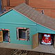 Кукольный домик,макет дом с гаражом,. Кукольные домики. алексей (Topor). Интернет-магазин Ярмарка Мастеров.  Фото №2
