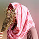 Готовый хиджаб, Бонита "Калина", трикотаж шифон. Палантины. Art-Djannat. Ярмарка Мастеров.  Фото №5
