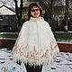 Poncho: felted Flowers of Russia double-sided. Ponchos. studiya. My Livemaster. Фото №4