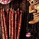 Красные свечи  из пчелиного воска "Таинство Афродиты". Ритуальная свеча. Мастерская 'Сила Элементалей'. Ярмарка Мастеров.  Фото №5