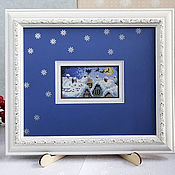 Картины и панно handmade. Livemaster - original item Cross stitch House in the snow. Handmade.