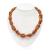 Работы для детей, handmade. Livemaster - original item Amber beads in 3 strands of untreated medicinal amber. Handmade.