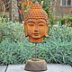 Buddha interior mask on a stand for rusty metal. Interior masks. Decor concrete Azov Garden. Online shopping on My Livemaster.  Фото №2