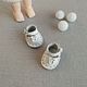 Sandals for ob mini my doll white 13x8mm, Clothes for dolls, Novosibirsk,  Фото №1