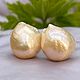 Honey poussettes with natural pearls. Stud earrings. luxuryclub. Online shopping on My Livemaster.  Фото №2