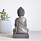 Figurine-Buddha candle holder concrete on a square stand. Figurines. Decor concrete Azov Garden. My Livemaster. Фото №5