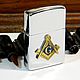 Order Lighter with the Masonic order'Freemasons' gasoline. Neformal-World. Livemaster. . Cigar-lighter Фото №3