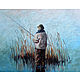 Картина маслом Рыбак с удочкой Пейзаж, Картины, Санкт-Петербург,  Фото №1