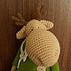 Elk Venya (27 cm), Stuffed Toys, Pustoshka,  Фото №1