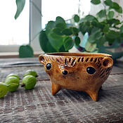 Посуда handmade. Livemaster - original item Bowls: small bowl saucer hedgehog. Handmade.