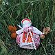 Тряпичная обереговая кукла мотанка «Кубышка-травница». Народная кукла. Drawzdova. Интернет-магазин Ярмарка Мастеров.  Фото №2