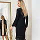 Premium black coat. Coats. Designer clothing Olesya Masyutina. My Livemaster. Фото №4