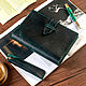 Leather notebook with rings. Notebooks. KullikovCraft. Online shopping on My Livemaster.  Фото №2
